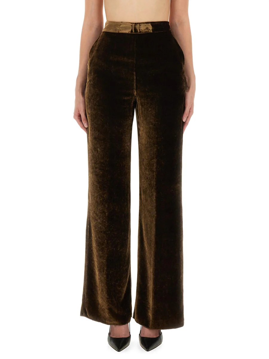 ETRO Pants with High Waist and Wide Leg in Viscose Blend Woman - Image 5