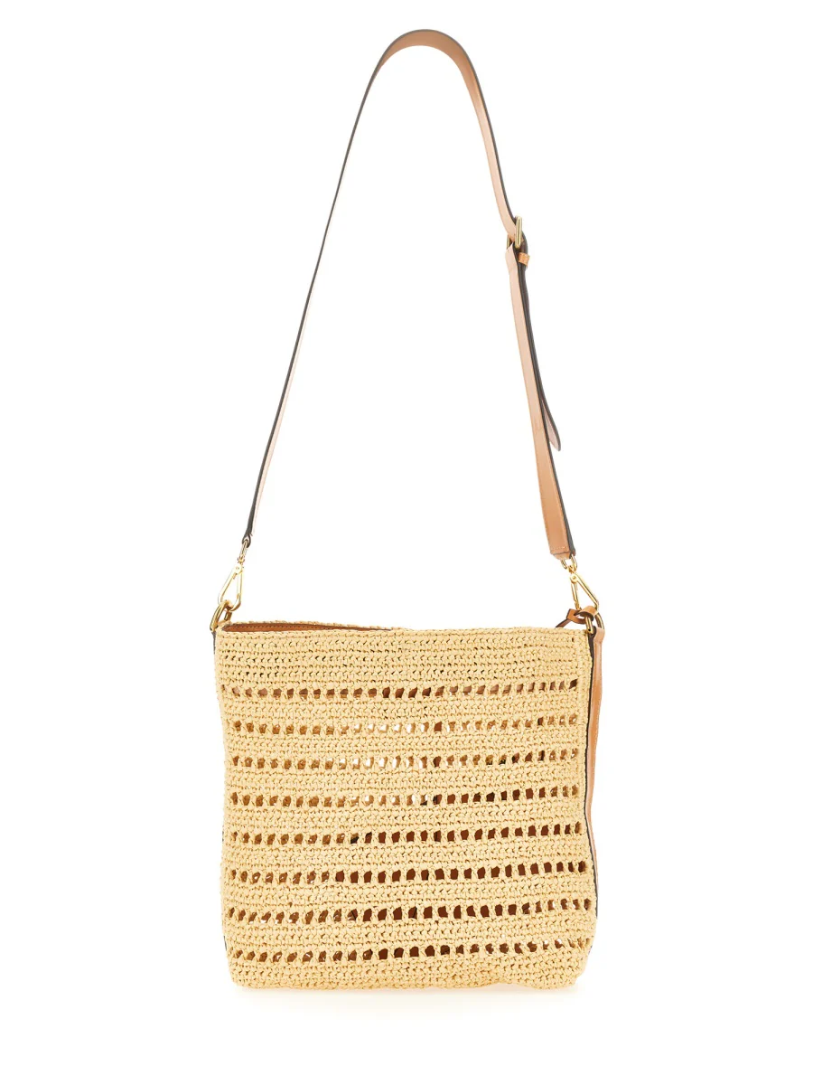 ETRO Perforated Raffia Shoulder Bag - Image 2