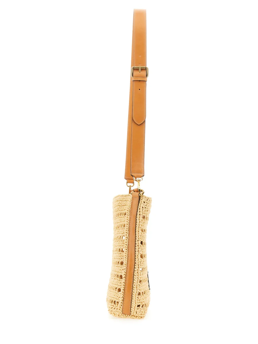 ETRO Perforated Raffia Shoulder Bag - Image 4