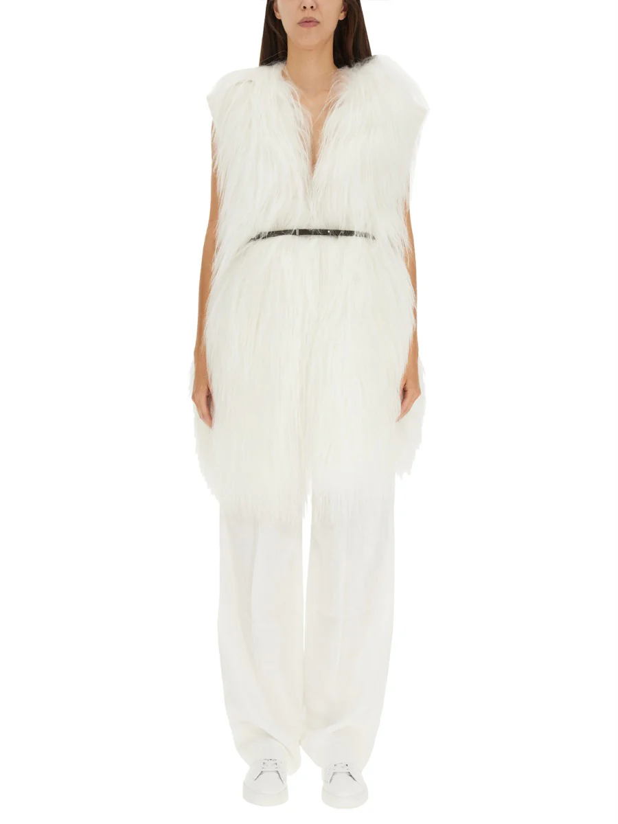 FABIANA FILIPPI Fur Appliqu Vest