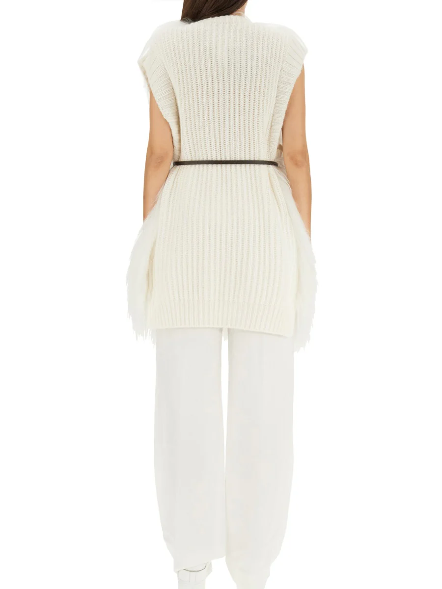 FABIANA FILIPPI Fur Appliqu Vest - Image 3