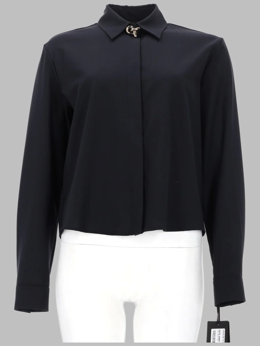Fabiana Filippi Women’s Tailored Shirt in Soft Blue-Tone Tones - Image 2