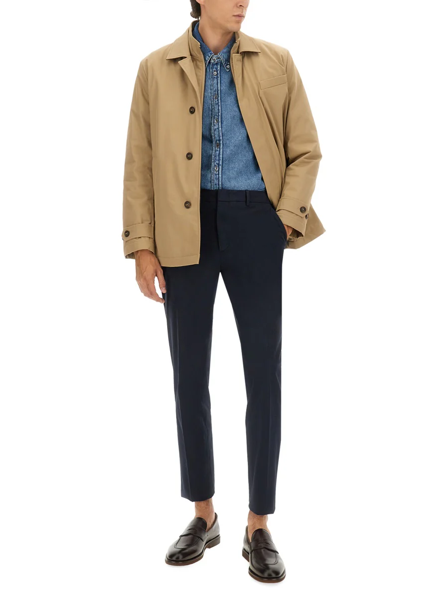 FAY Short Morning Coat in Technical Gabardine - Image 4