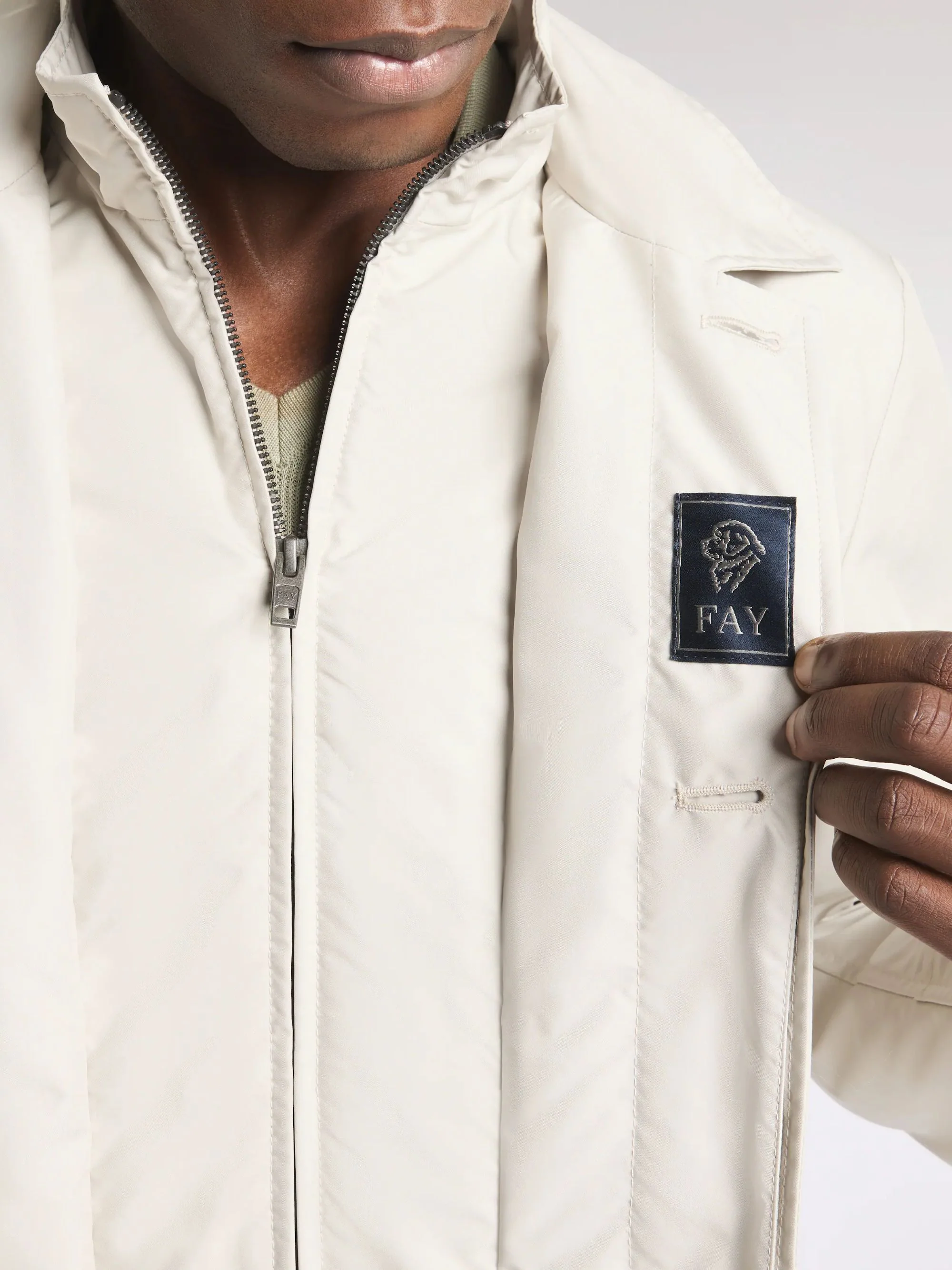 Fay Sophisticated Mini Coat for Men - Image 4