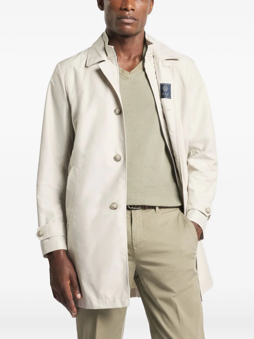 Fay Sophisticated Mini Coat for Men - Image 5