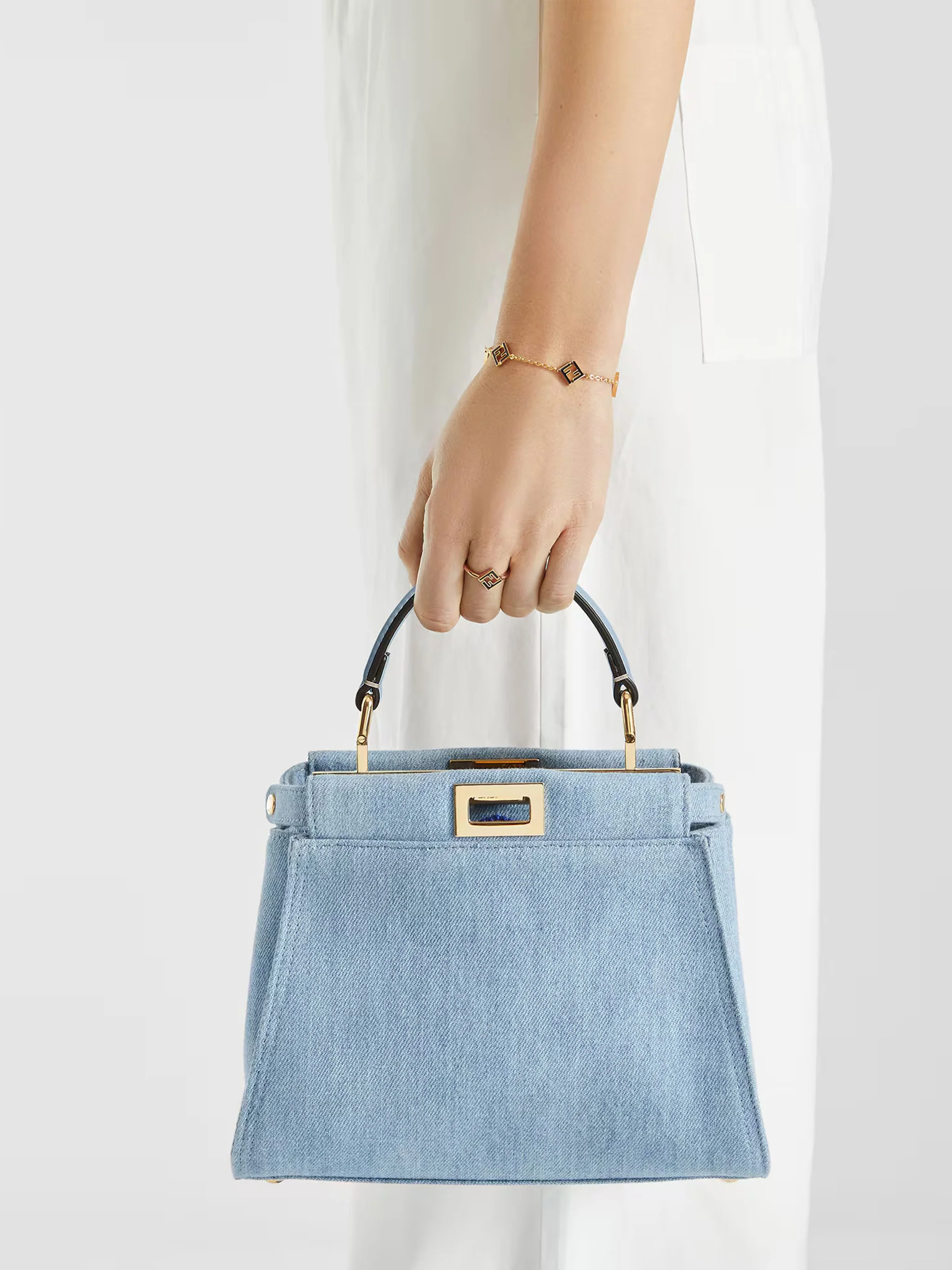 Fendi Chic Mini Handbag - Height 18 cm, Width 23 cm, Depth 11 cm - Image 7