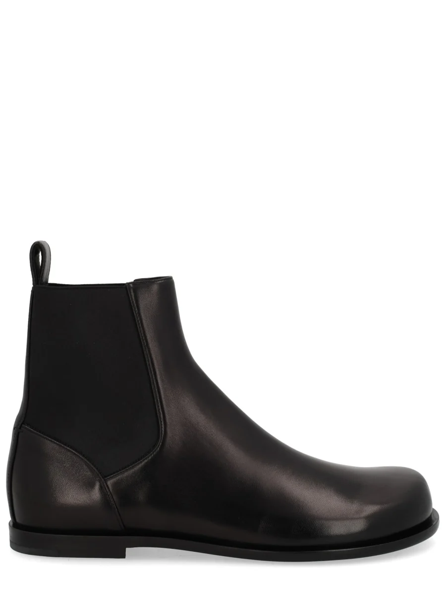 FENDI FF Squared Chelsea Boots Leather