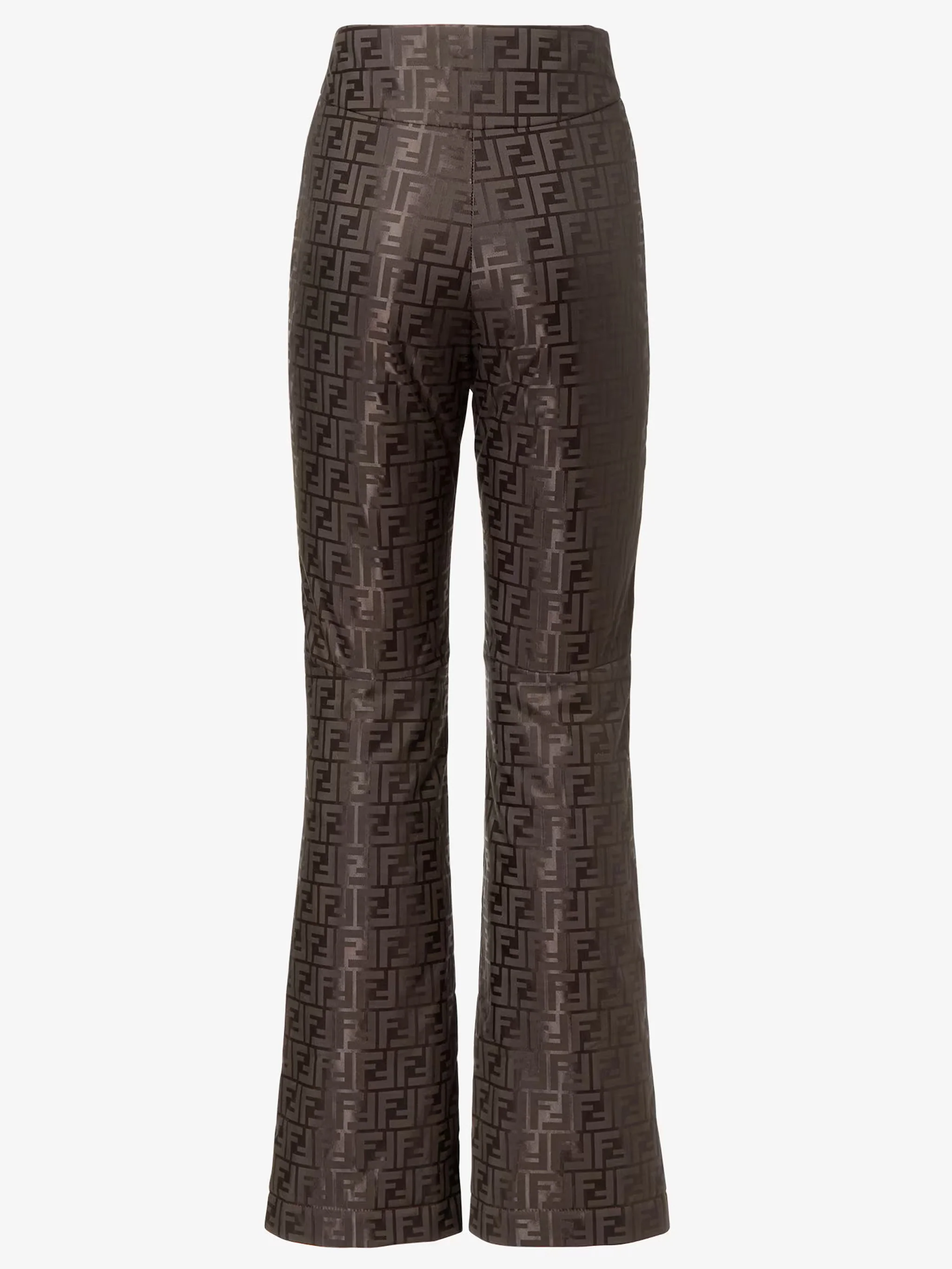 Fendi High-Waisted Zip Pocket Trousers - Size 38 - Image 3