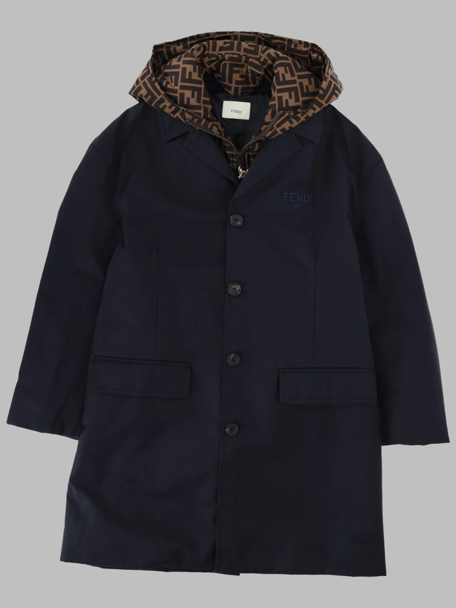 Fendi Mini Double Front Trench Jacket for Boys