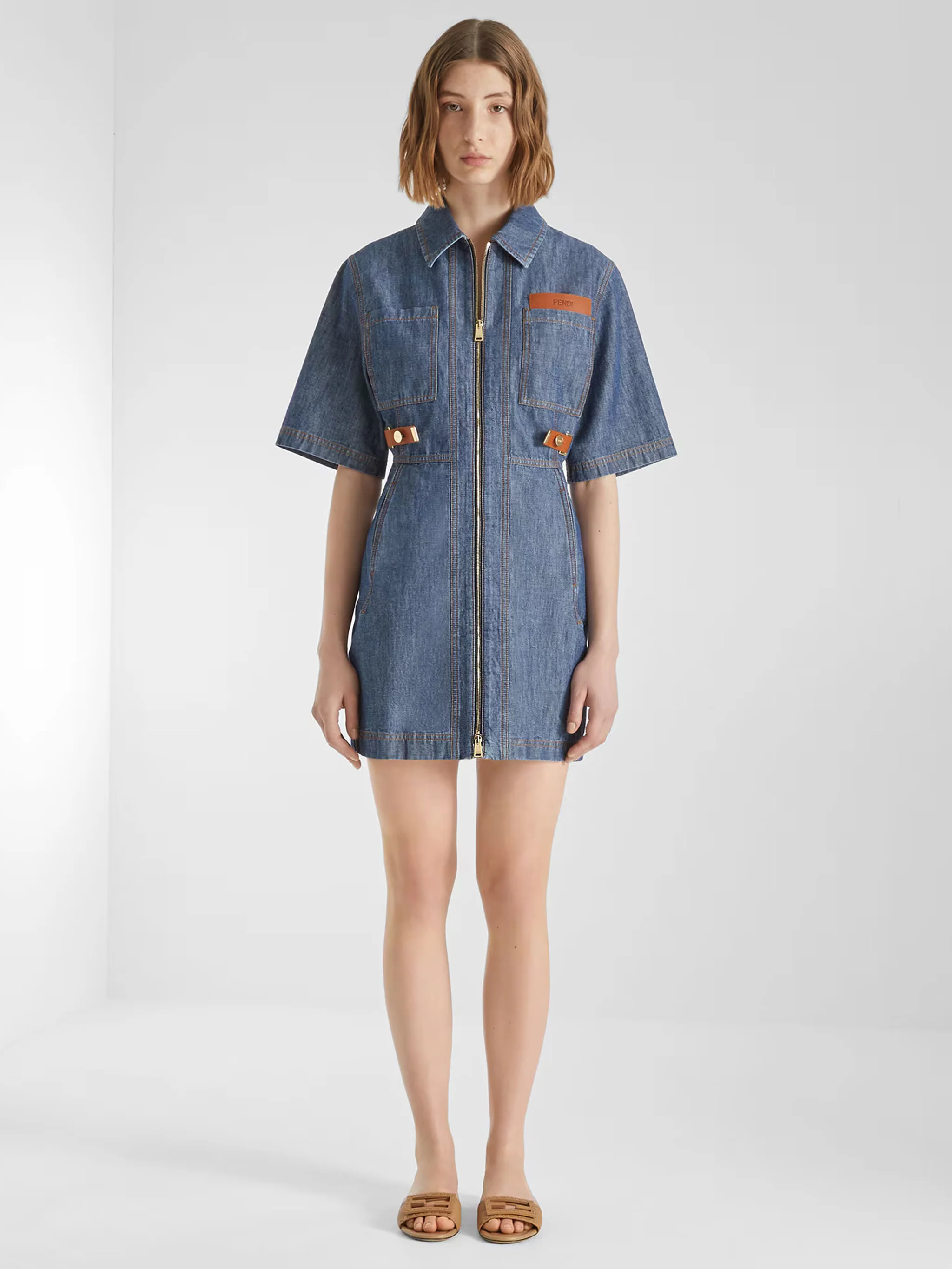 Fendi Short Sleeve Shirt with Oversized Patch - Size 40 - Image 4
