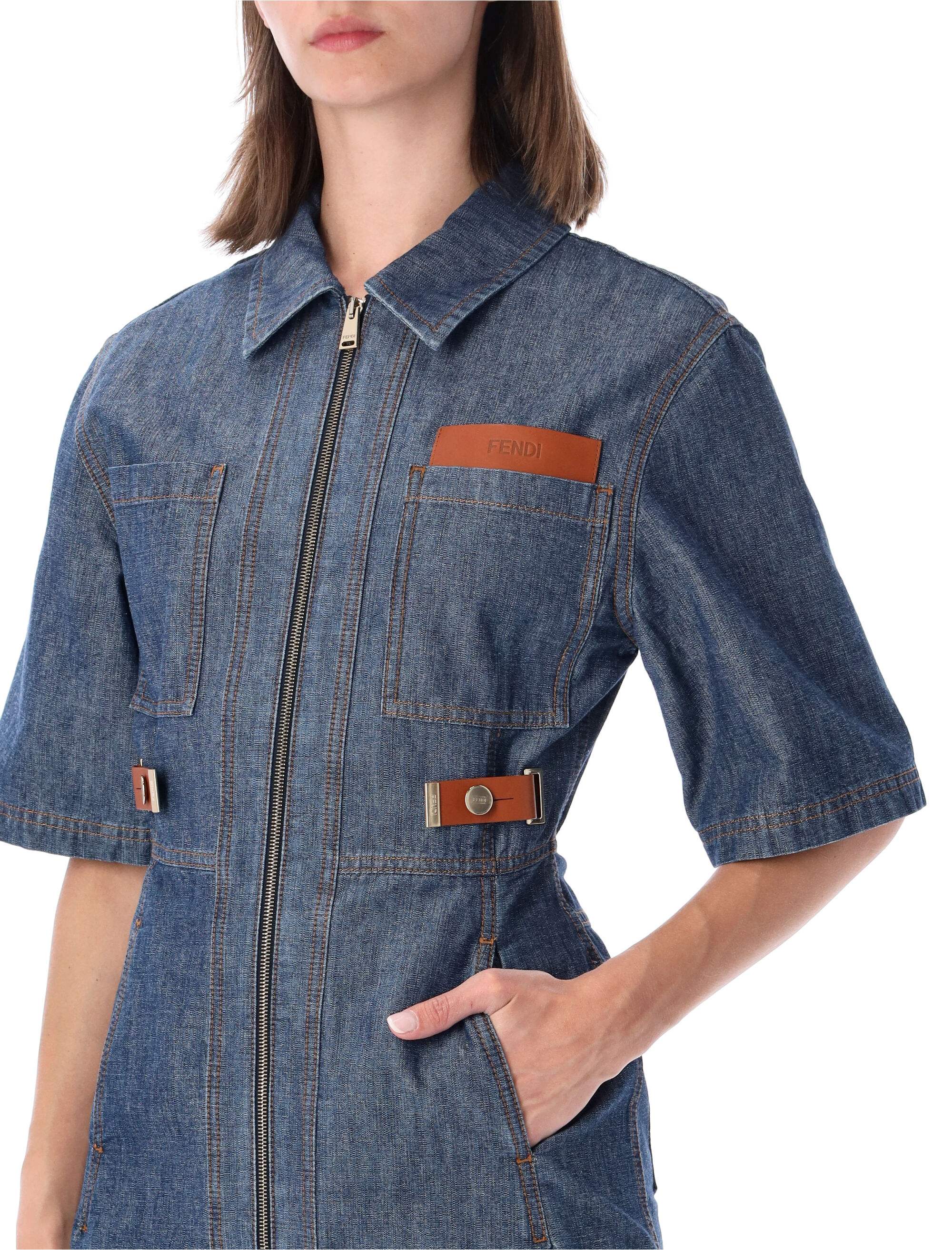 Fendi Short Sleeve Shirt with Oversized Patch - Size 40 - Image 6