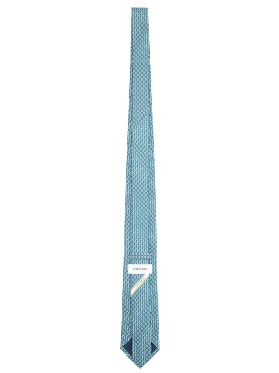 Ferragamo Elegant Silk Tie for Men - Image 2