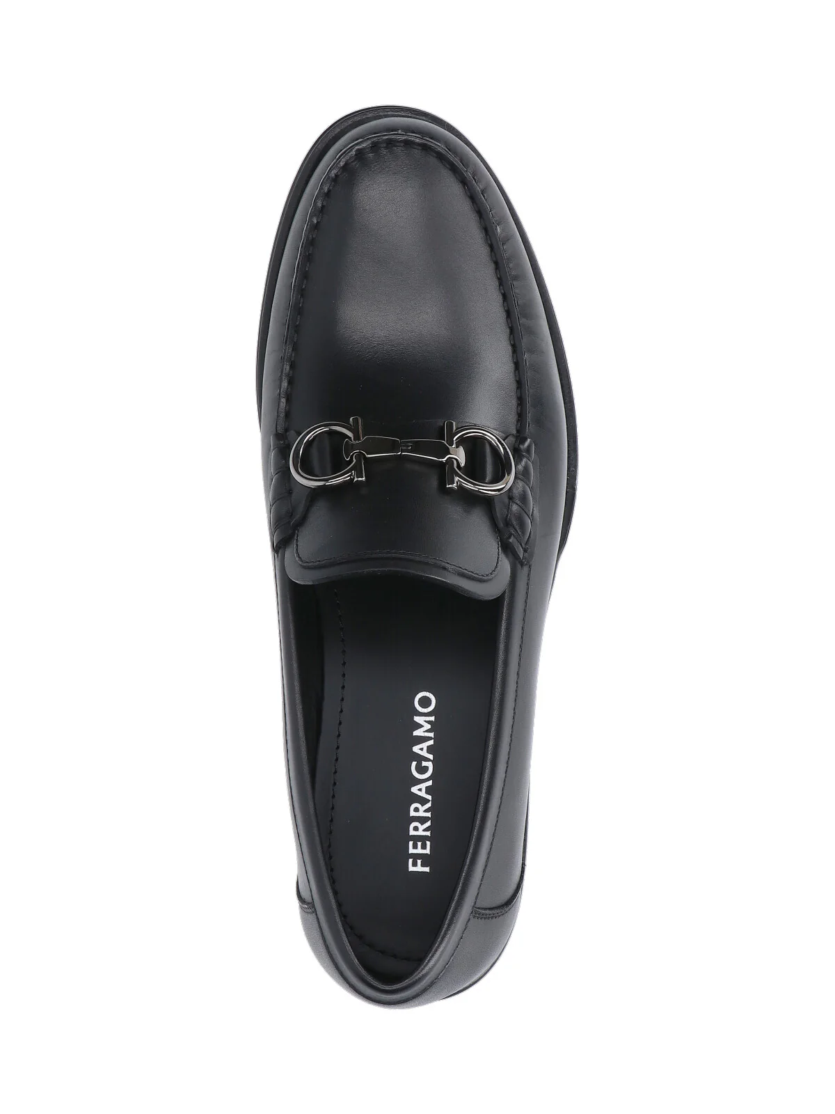 Ferragamo Men’s Calf Leather Flat Shoes - Image 5