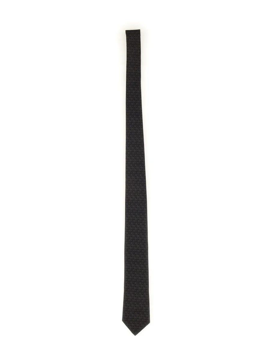 FERRAGAMO Monogram Jacquard Tie