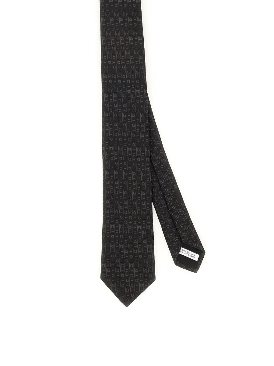FERRAGAMO Monogram Jacquard Tie - Image 4