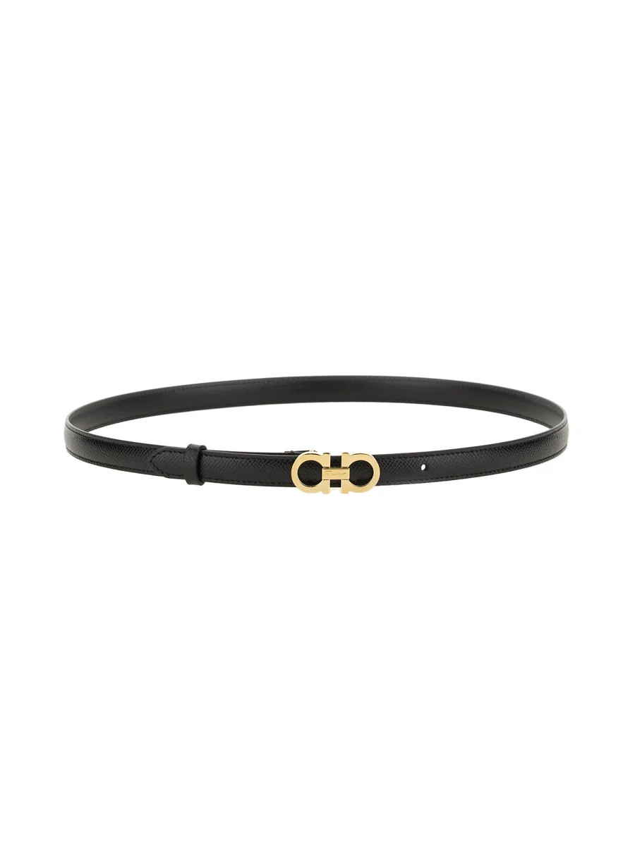 FERRAGAMO Reversible and Adjustable Gancini Belt