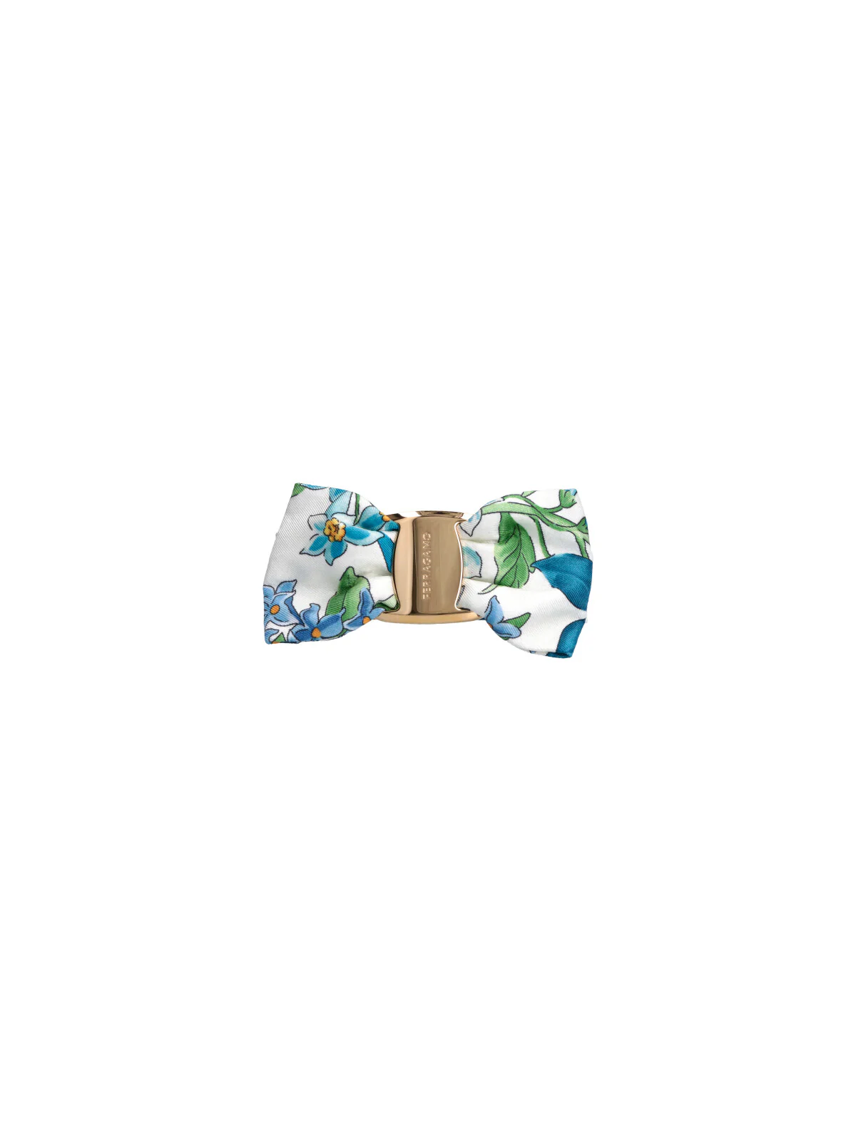 Ferragamo Silk-Blend Scarf with Brass Detail