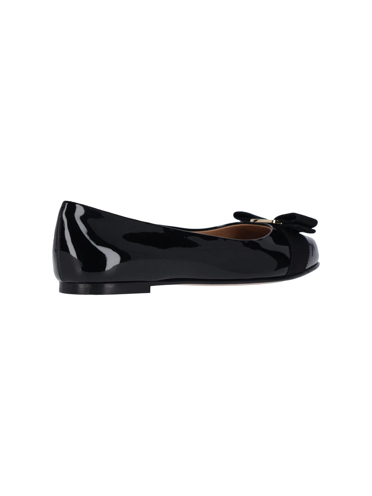 Ferragamo Women’s Patent Calf Leather Flat Shoes - Image 4