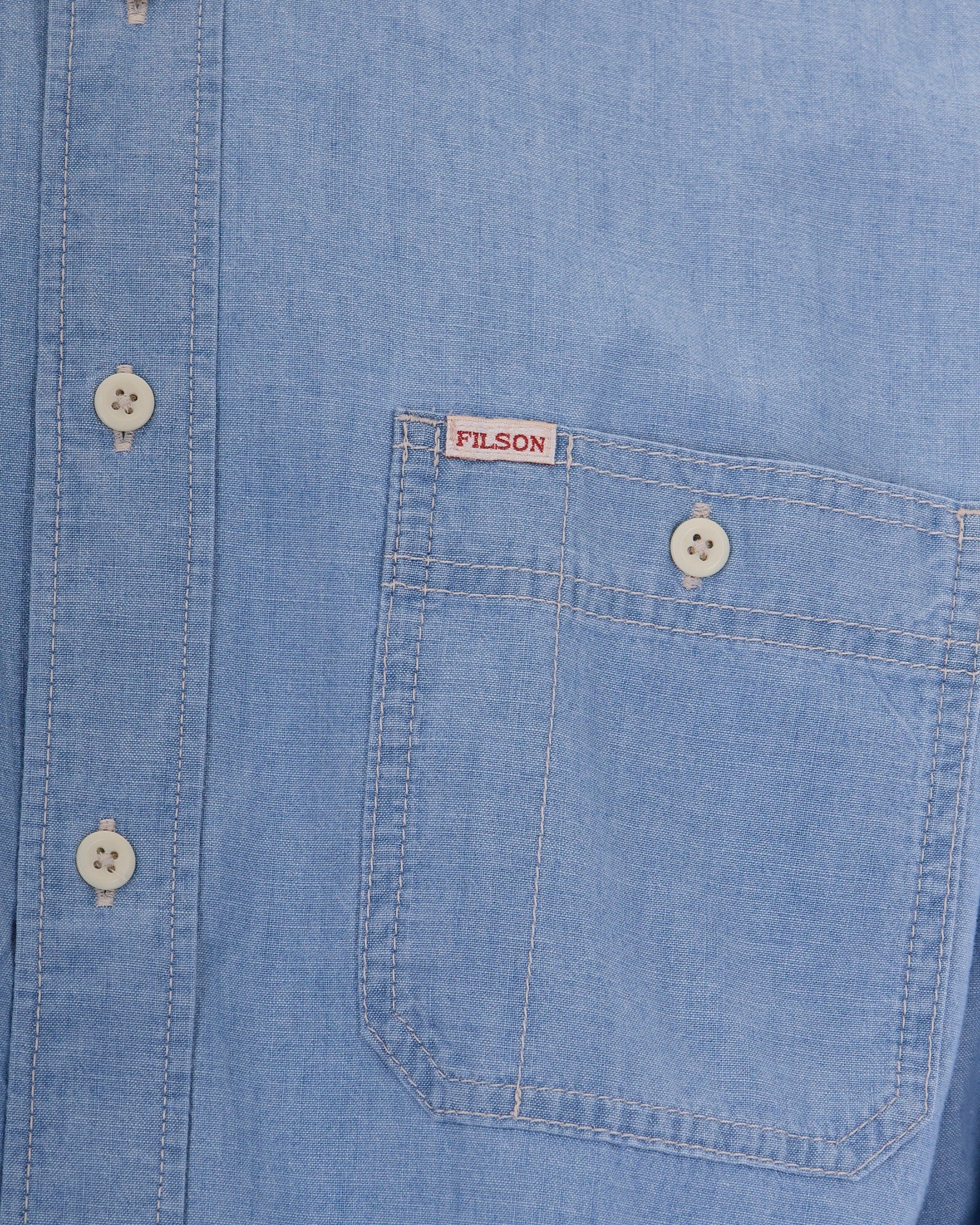 Filson Men's Chambray Classic Button-Up Shirt - Image 3