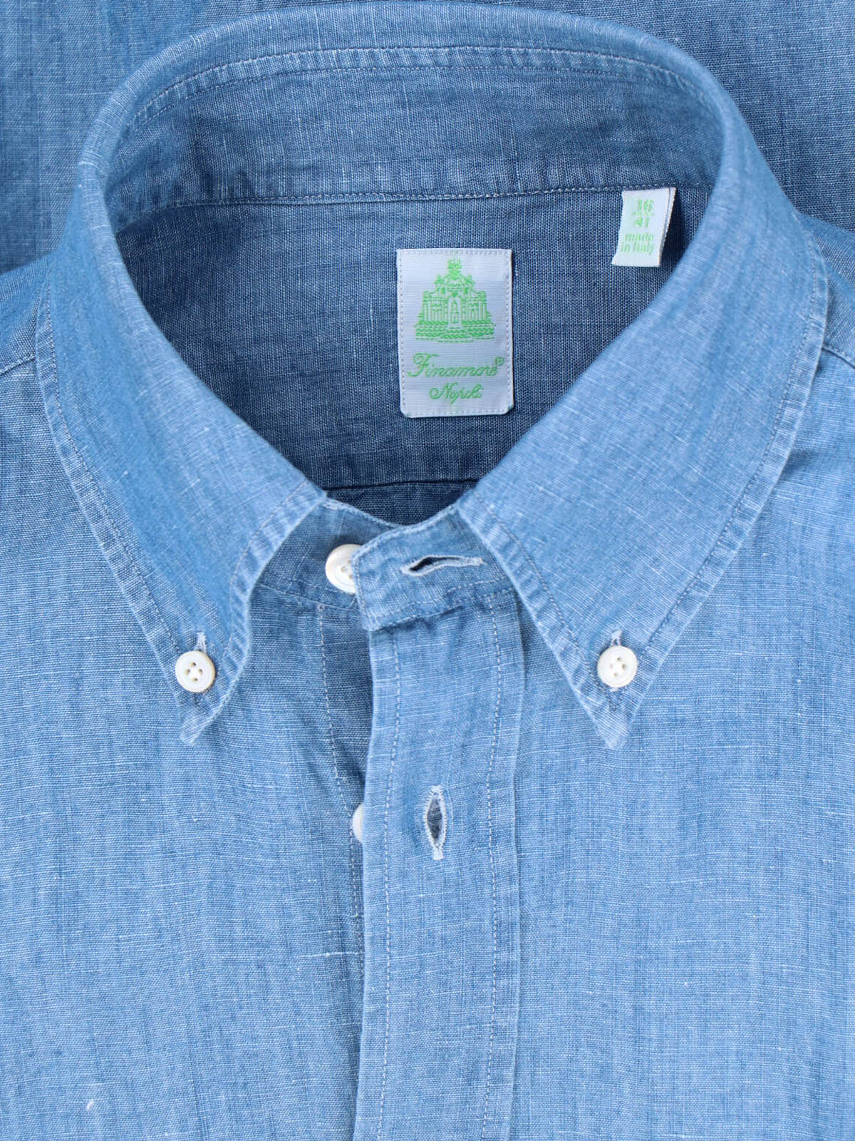 Finamore Men's Cotton-Linen Dress Shirt - Image 3