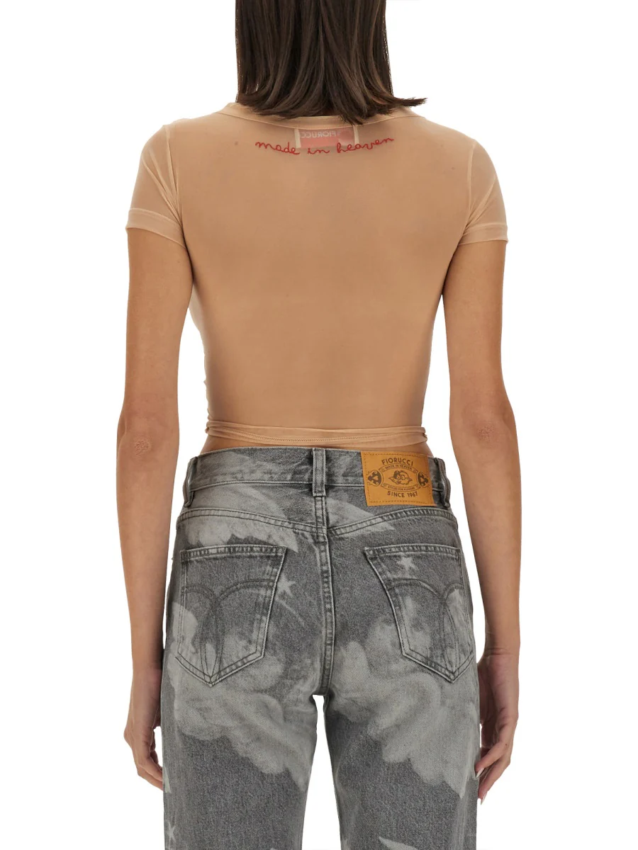 Fiorucci Cropped Tulle Mini Top - Image 3