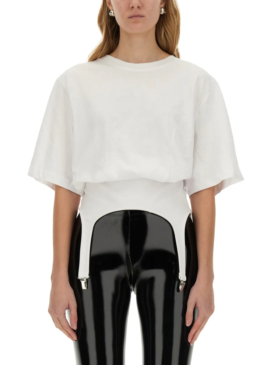 Fiorucci Regular Fit T-Shirt with Suspenders