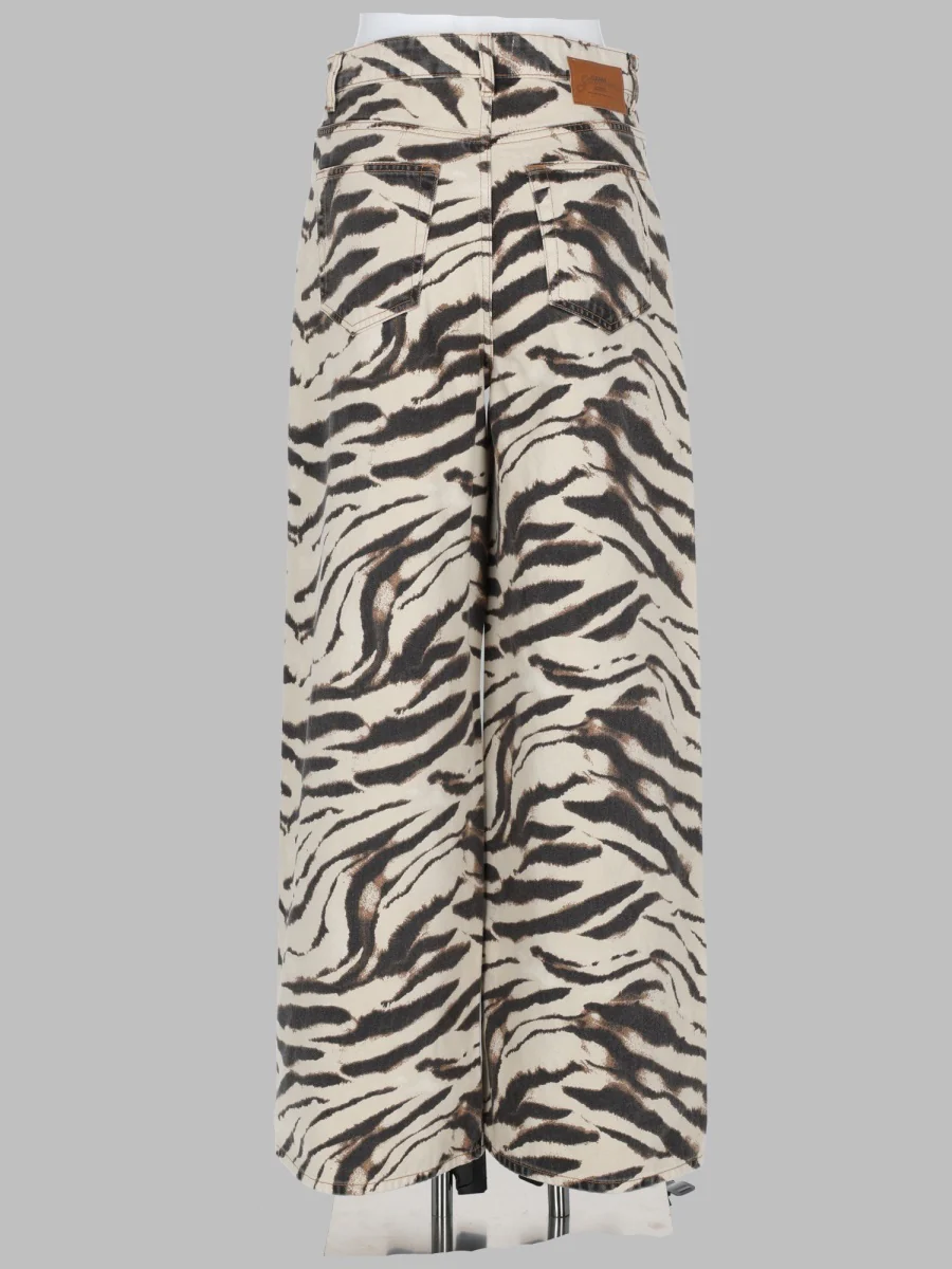 Ganni Animalier Print Organic Cotton Jeans for Women - Image 2