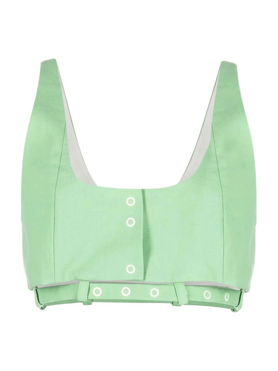 GANNI Cotton Crop Top
