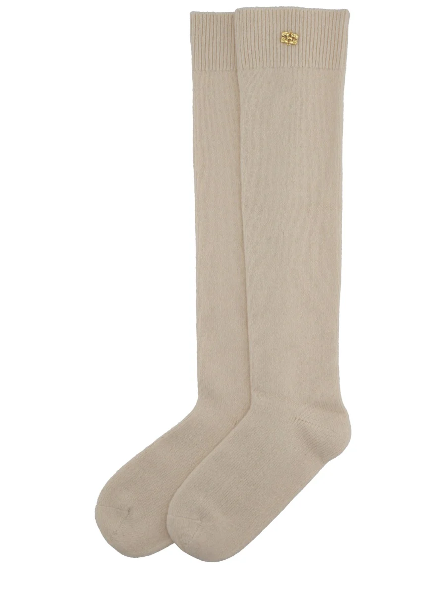 Ganni Cozy Wool & Yak Blend Socks - Image 2