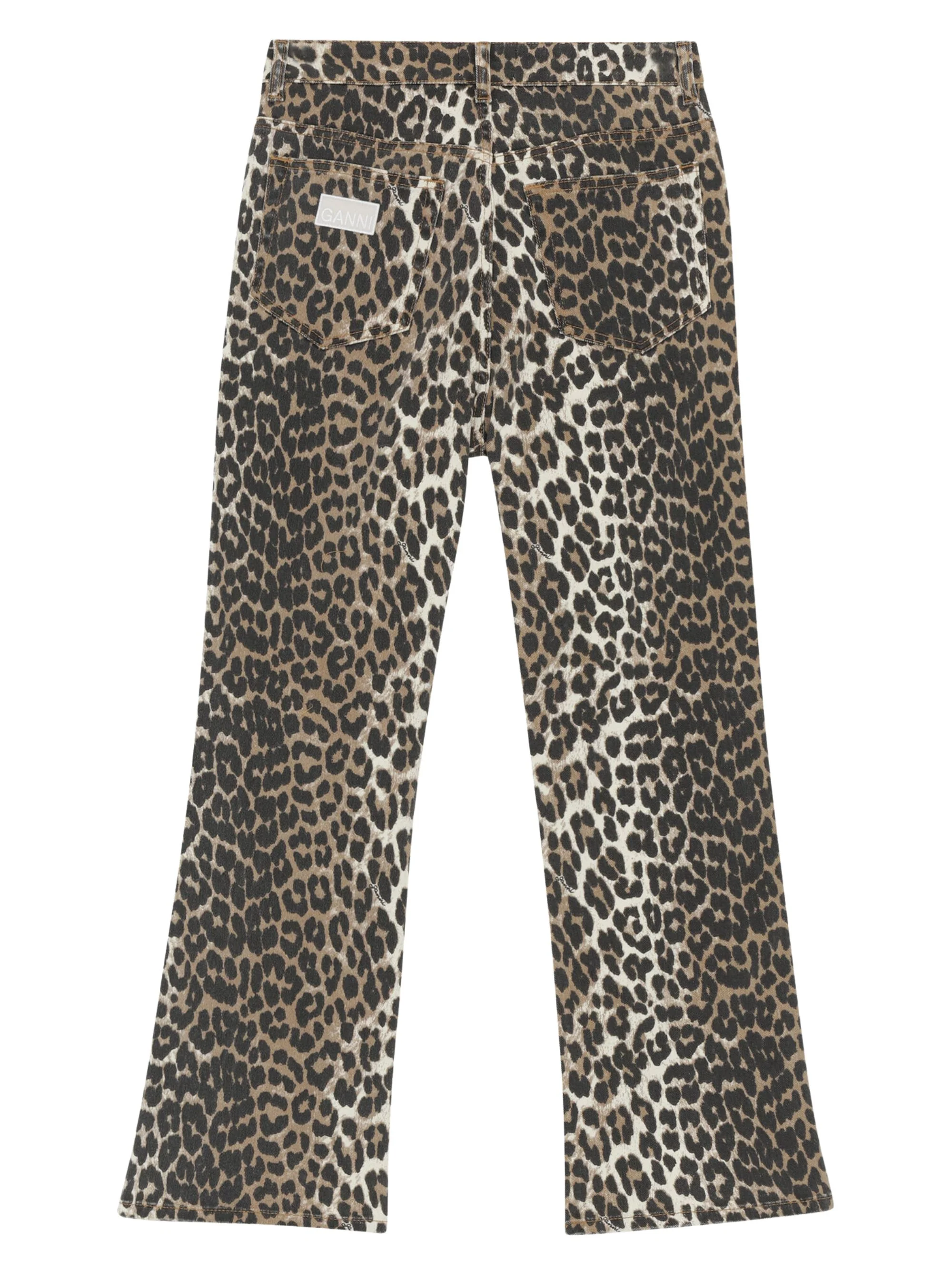 Ganni High Waist Animal Print Jeans for Women - Image 2