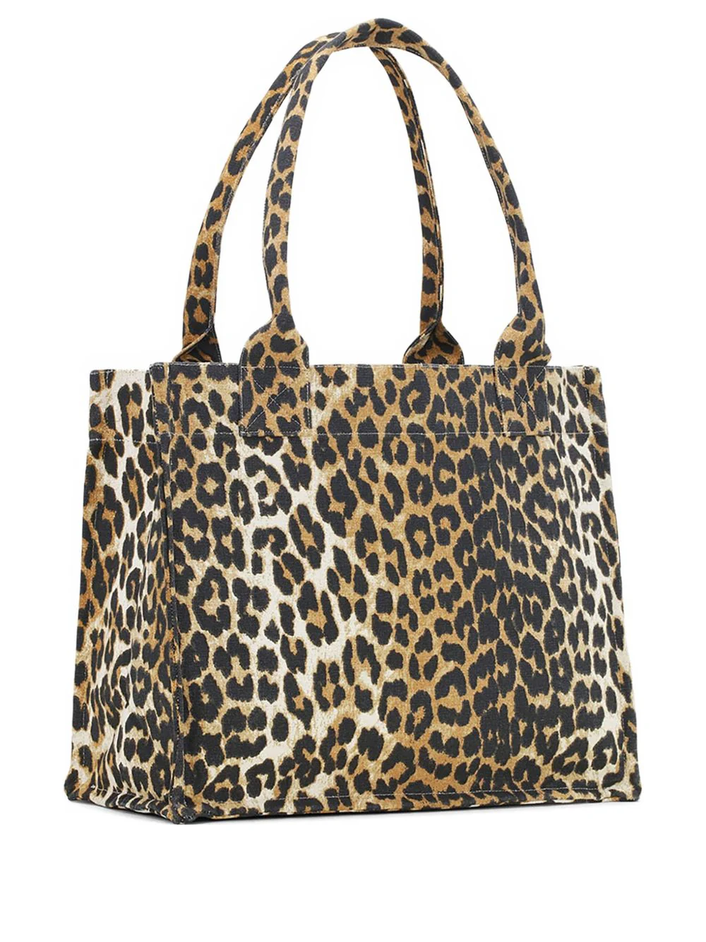 Ganni Large Leopard Tote Bag - Image 4