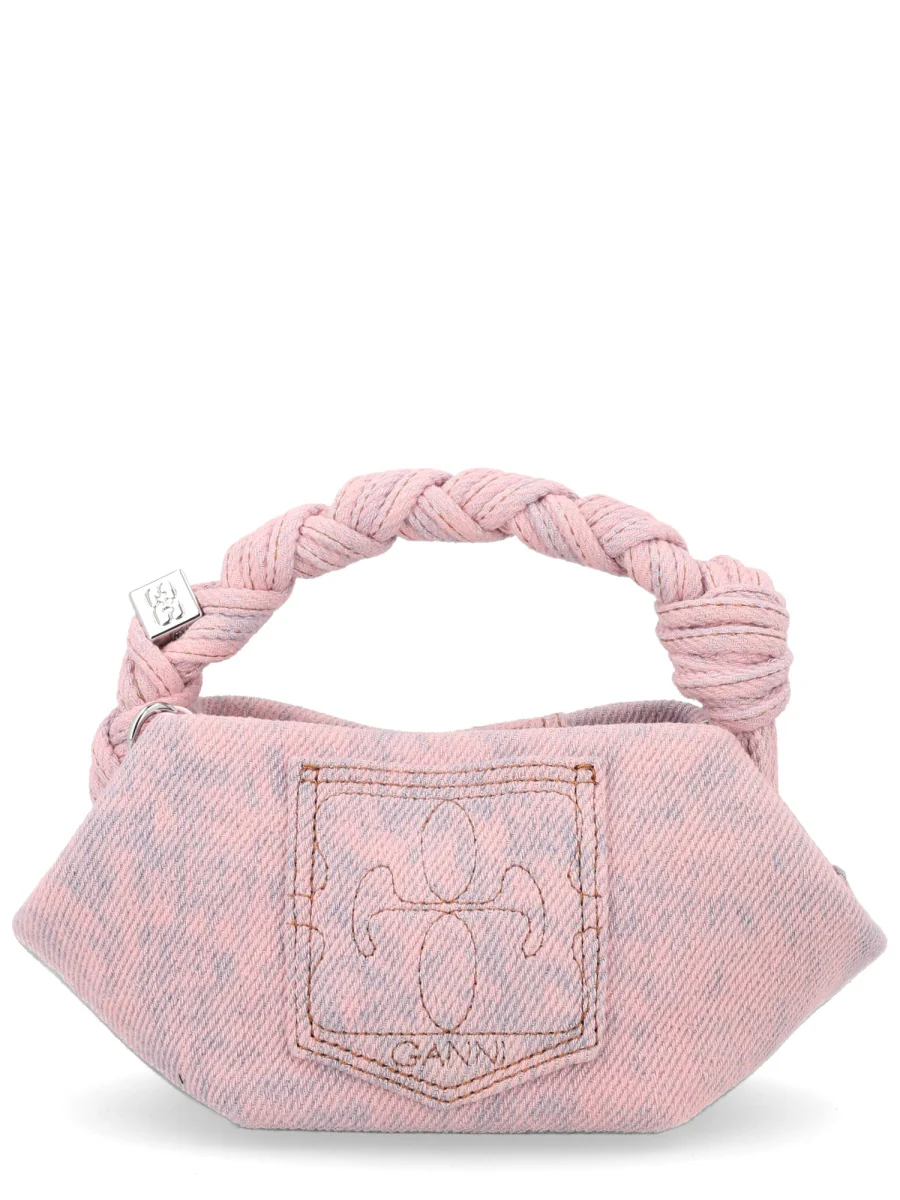 GANNI Mini Bou Denim Handbag - Image 6