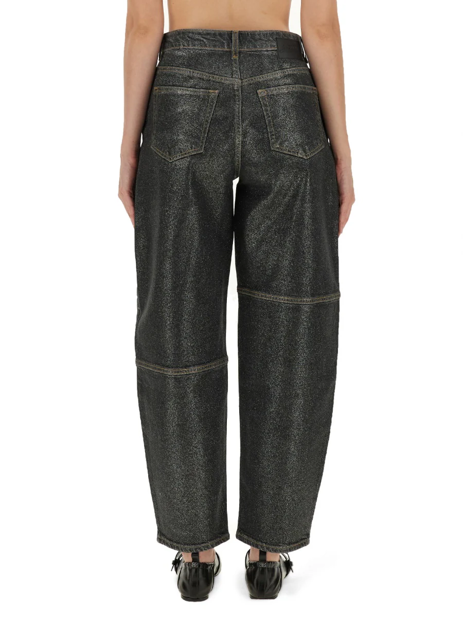 Ganni Organic Cotton Blend Jeans for Women - Image 3