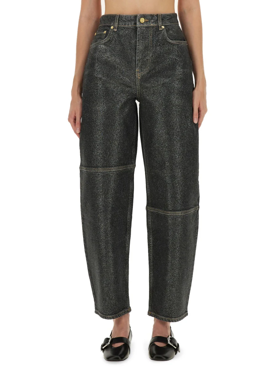Ganni Organic Cotton Blend Jeans for Women - Image 5