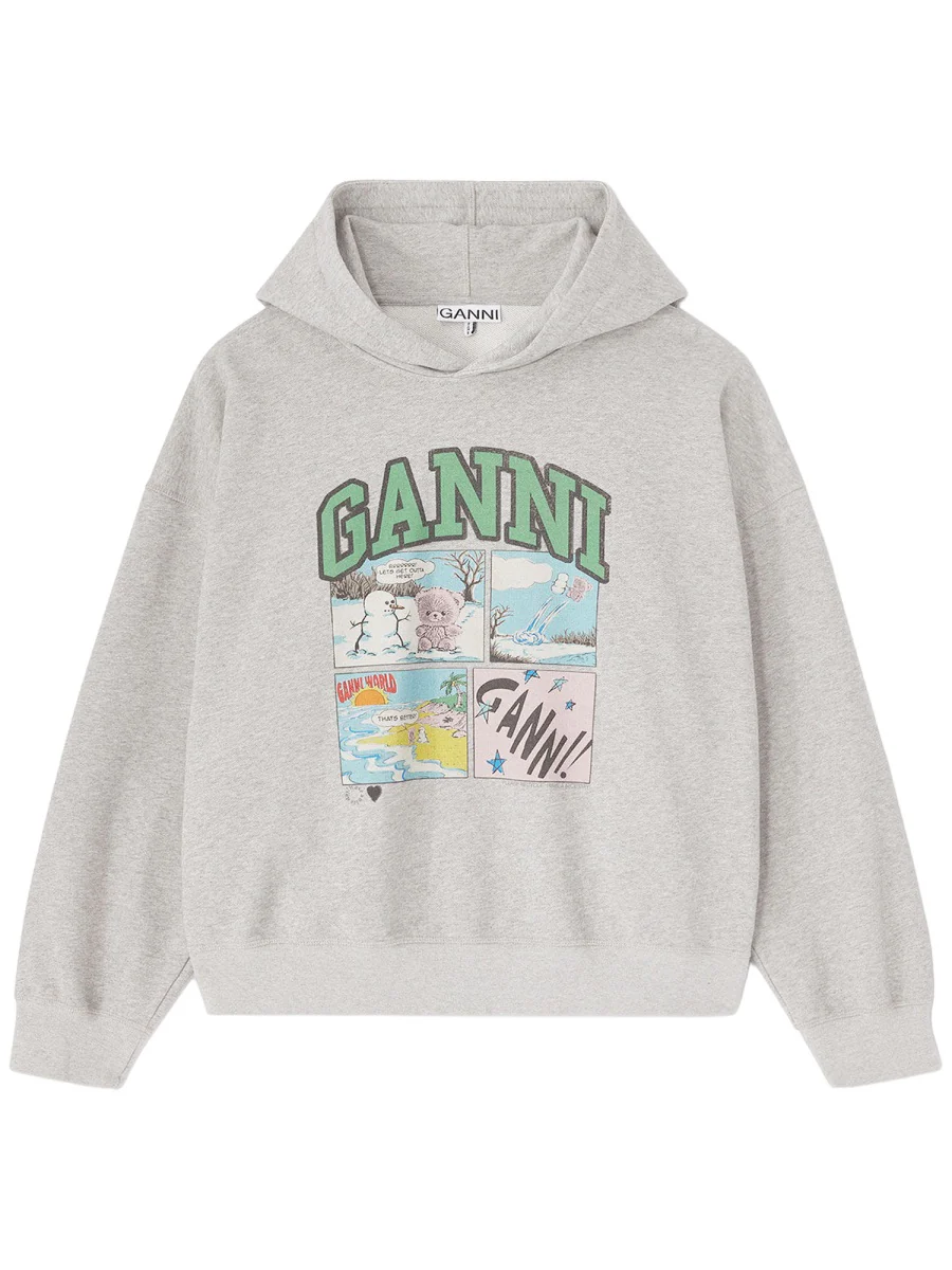 Ganni Organic Cotton Sweatshirt for Women