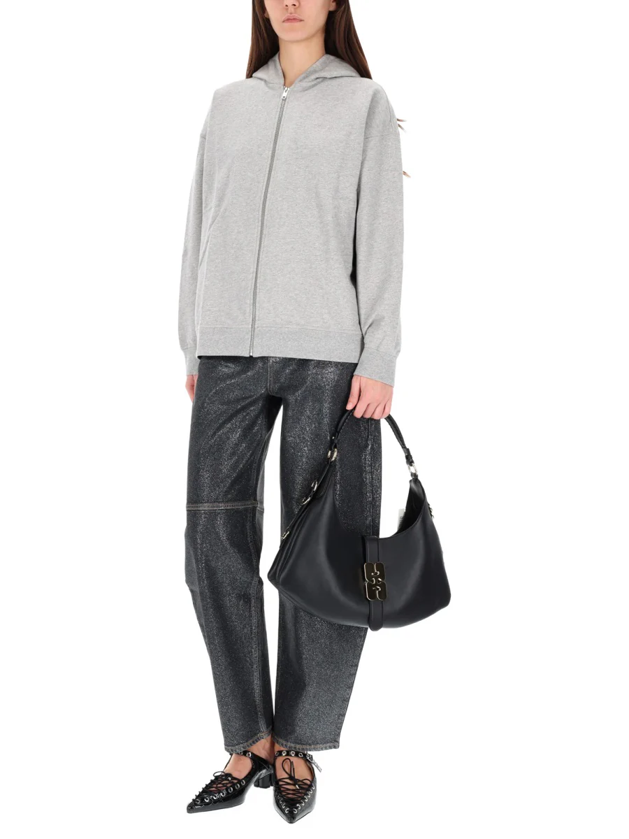 GANNI Oversized Printed Organic and Recycled Cotton-jersey Sweatshirt - Image 6