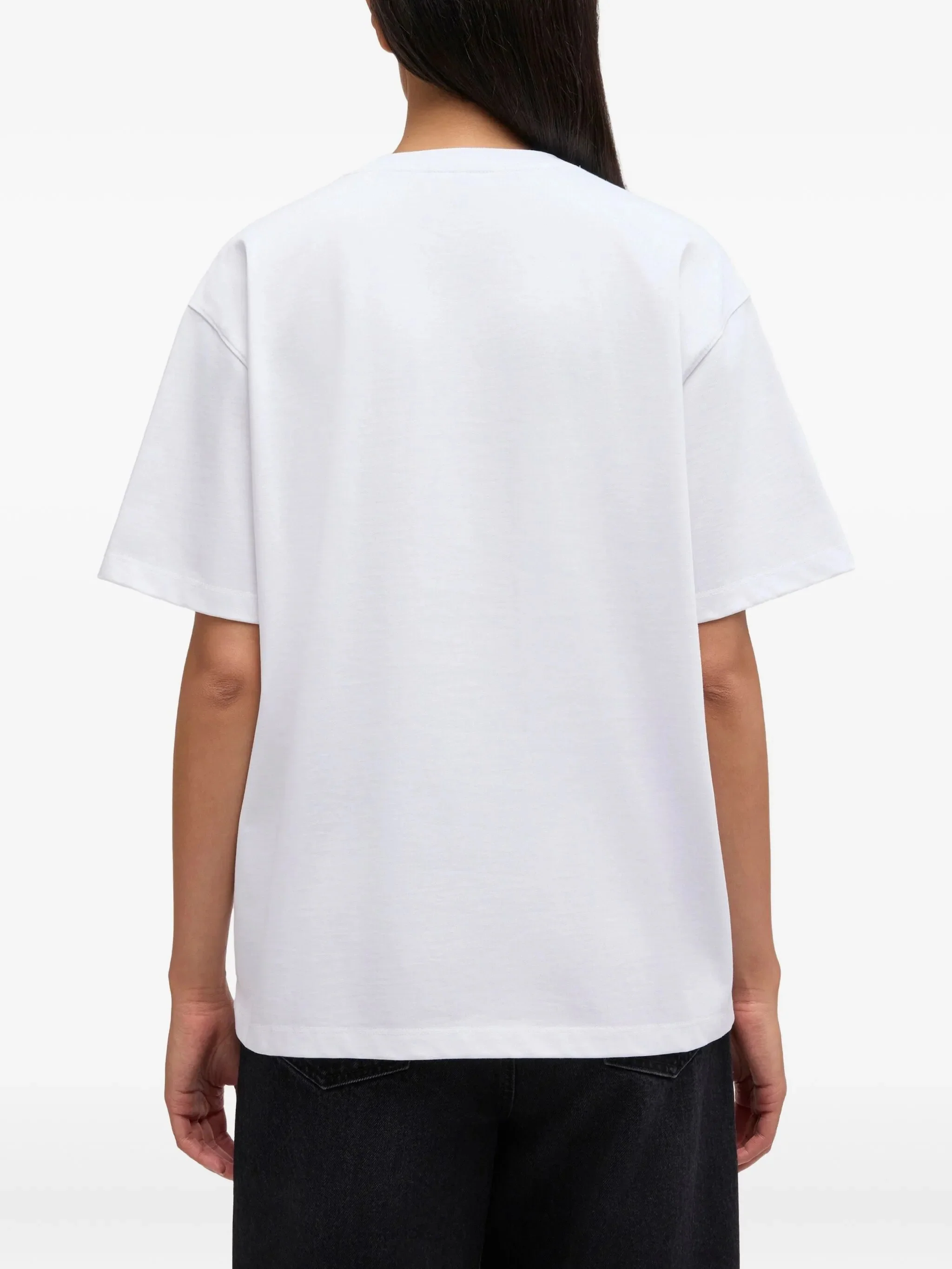 Ganni Round Neck Short Sleeve T-Shirt with Tiger Graphic - Size S - Image 4