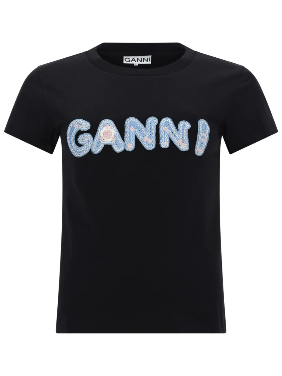 Ganni Women's Logo T-Shirt - Baband Fit