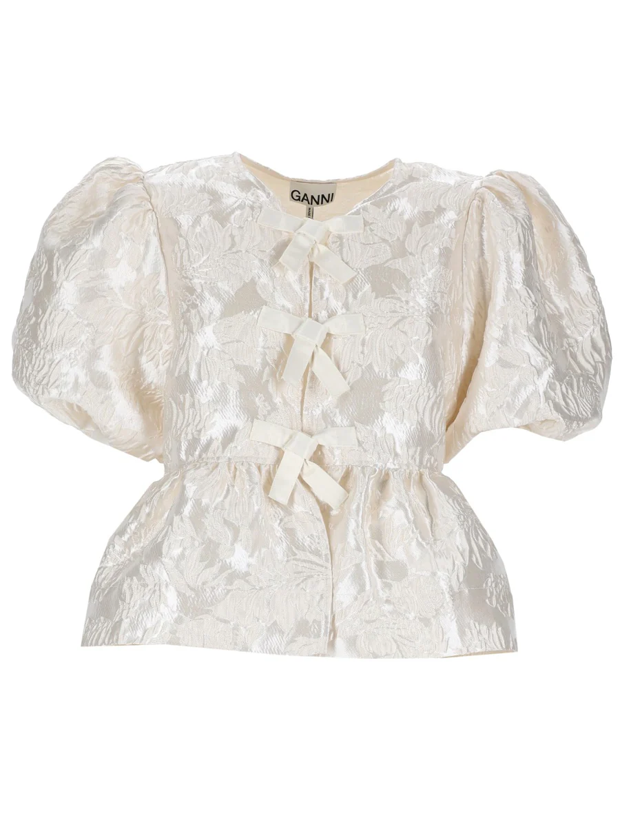 Ganni Women's Mini Recycled Polyester Top