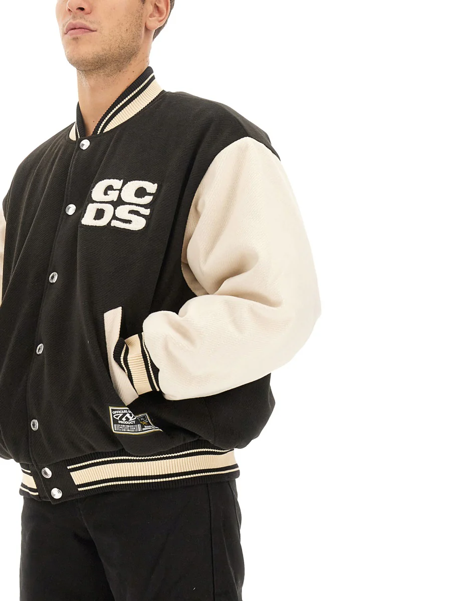 GCDS WIRDO VARSITY BOMBER JACKET - Image 4
