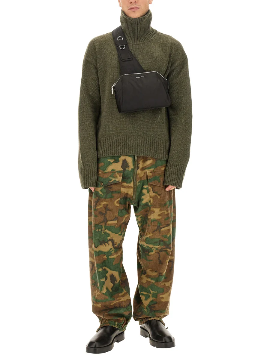 GIVENCHY Camouflage-print Cotton Cargo Trousers - Image 2