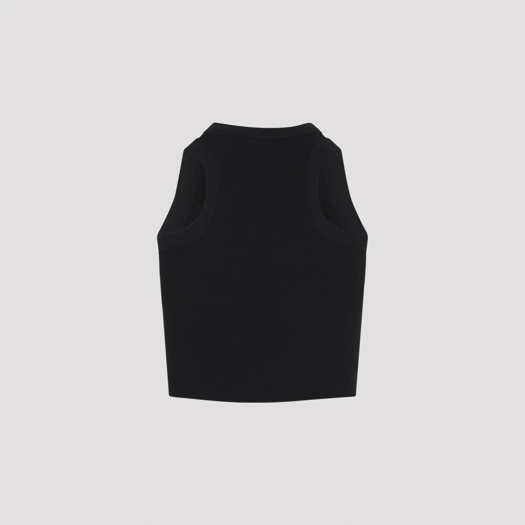 GIVENCHY Cropped Tank Top in Cotton with Paris Print - Image 5