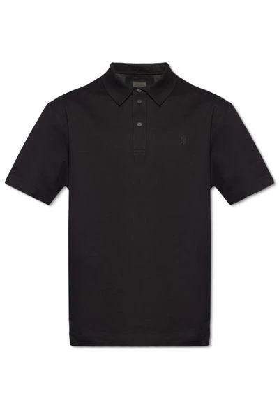 GIVENCHY Embroidered-monogram Cotton Polo Shirt