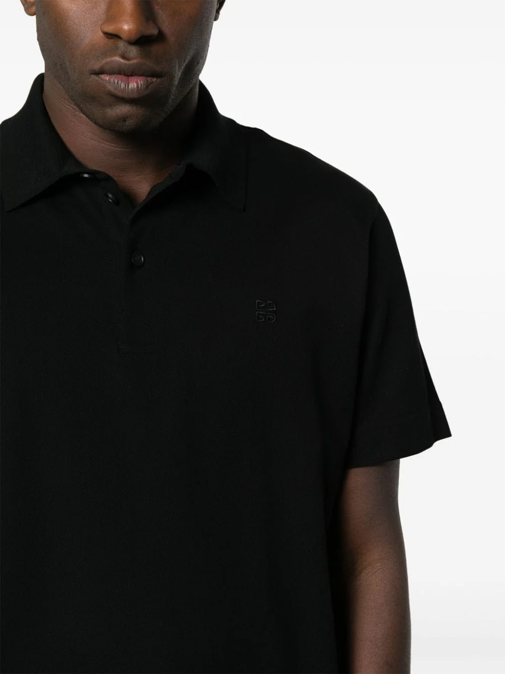 GIVENCHY Embroidered-monogram Cotton Polo Shirt - Image 5