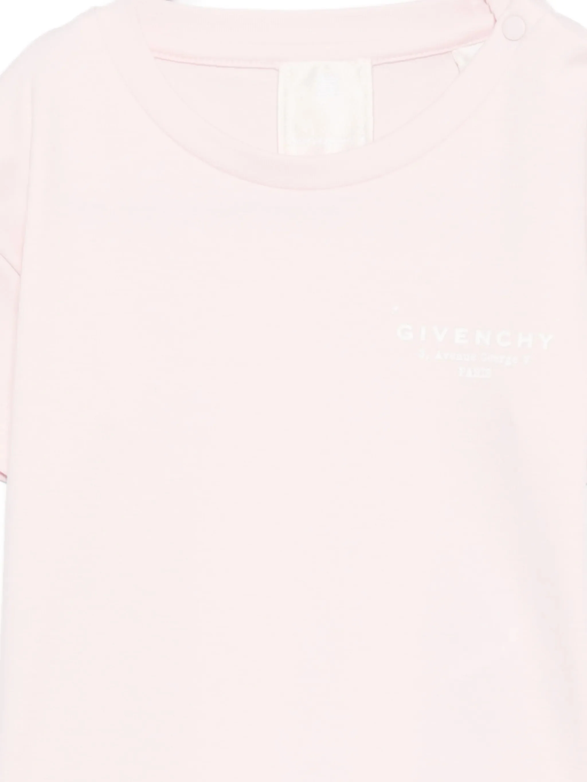 Givenchy Kids Mini Snap Button T-Shirt with Stamp Print for Kids - Image 3