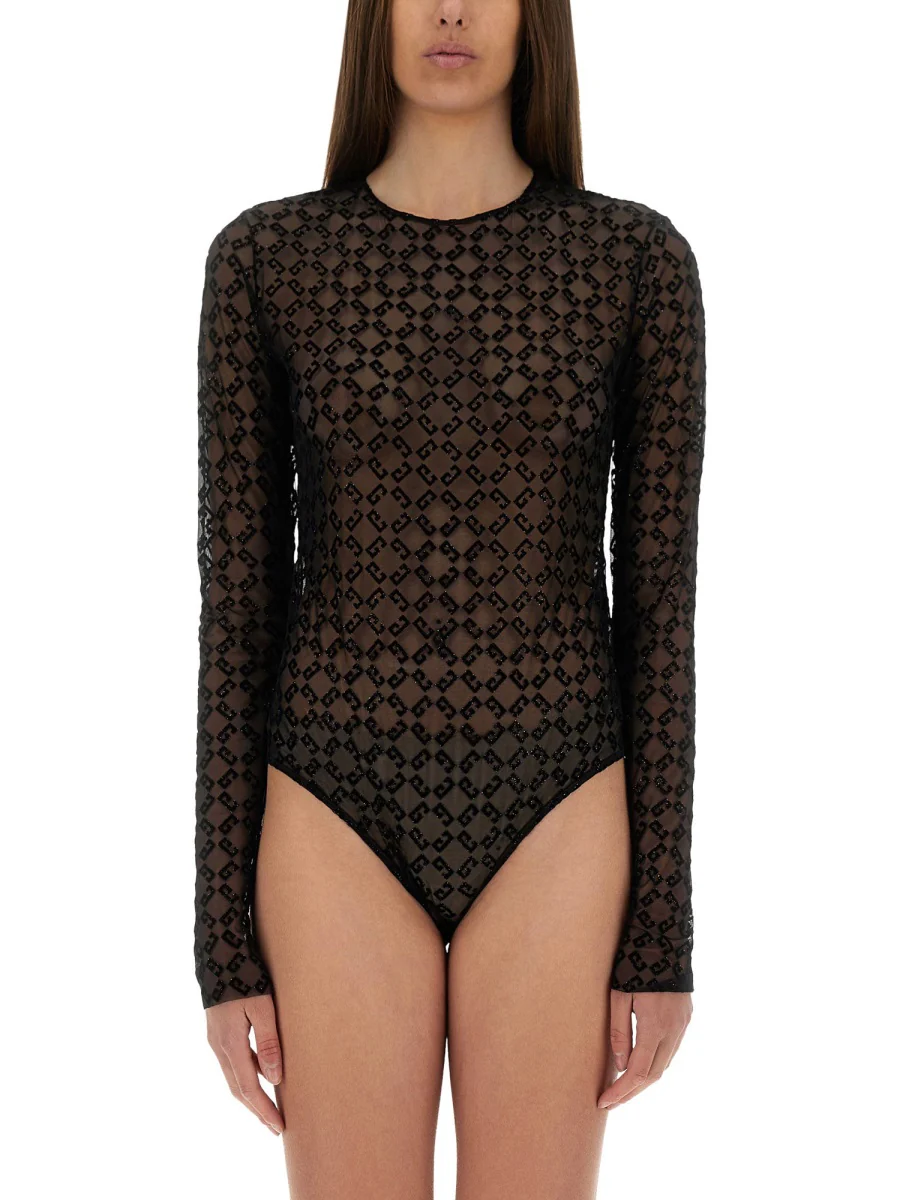 GIVENCHY Monogram Tulle Bodysuit - Image 6