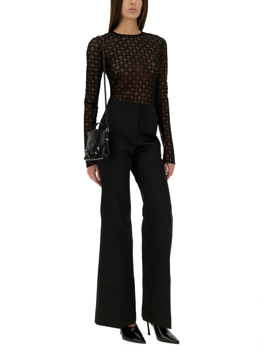 GIVENCHY Monogram Tulle Bodysuit - Image 7