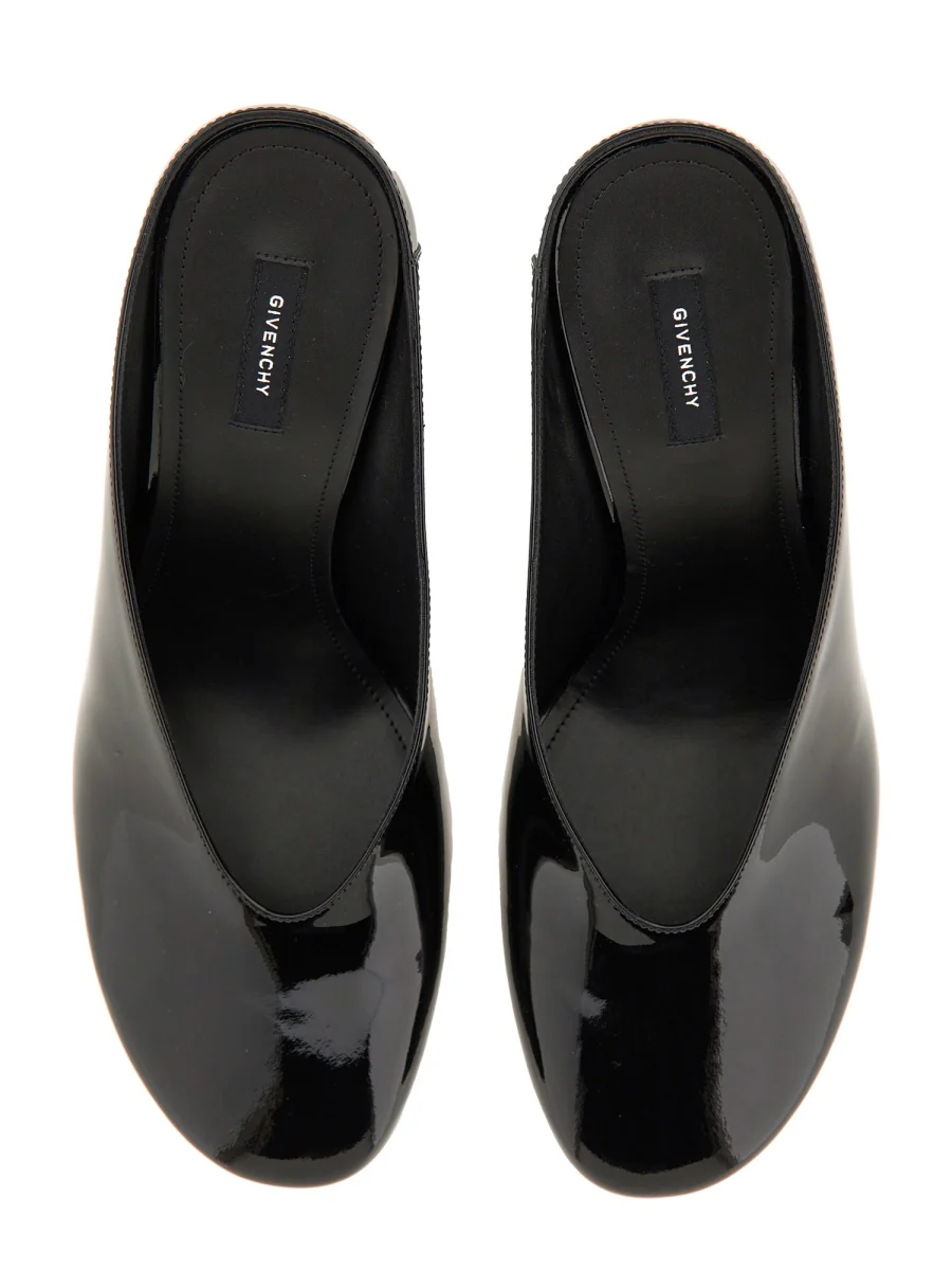GIVENCHY Sculpted Heeled Mules in Patent Leather - Image 5