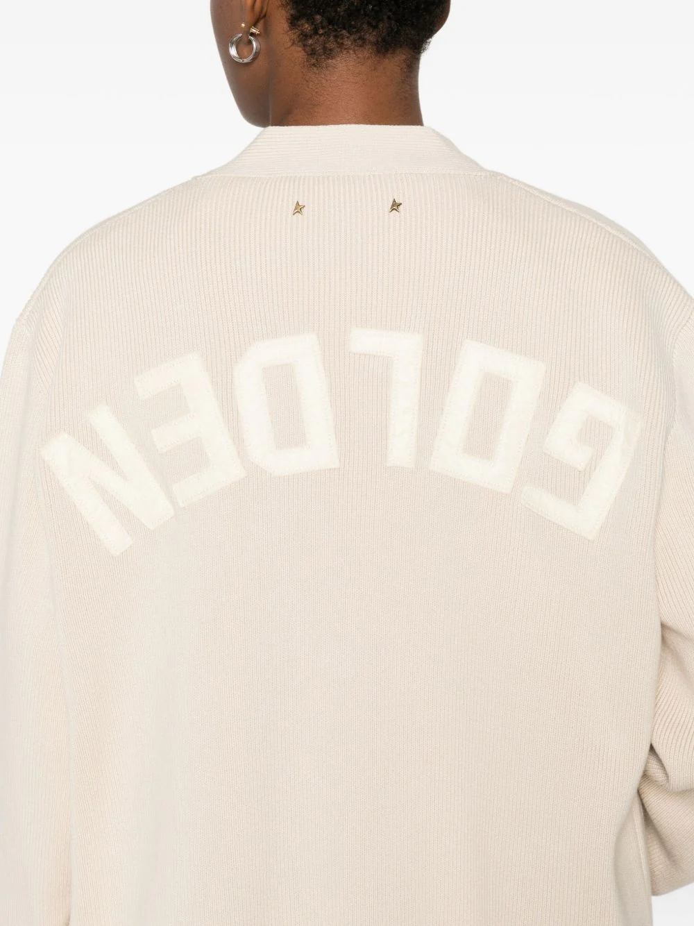 GOLDEN GOOSE Cardigan with 'Golden' Lettering on the Back - Image 3