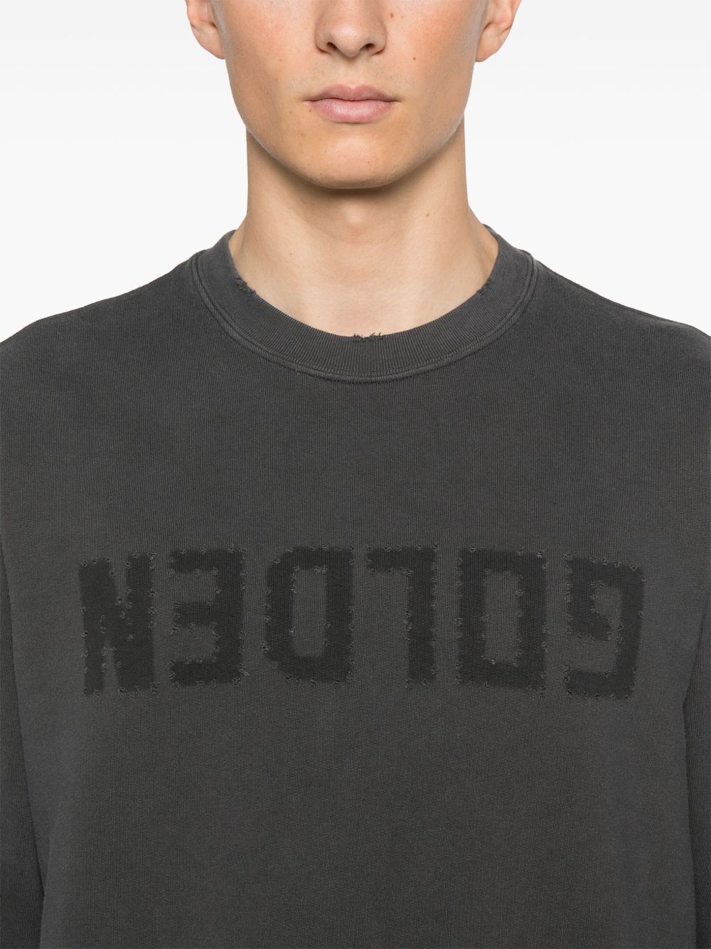 Golden Goose Cotton Jersey Sweatshirt with Logo - Image 7